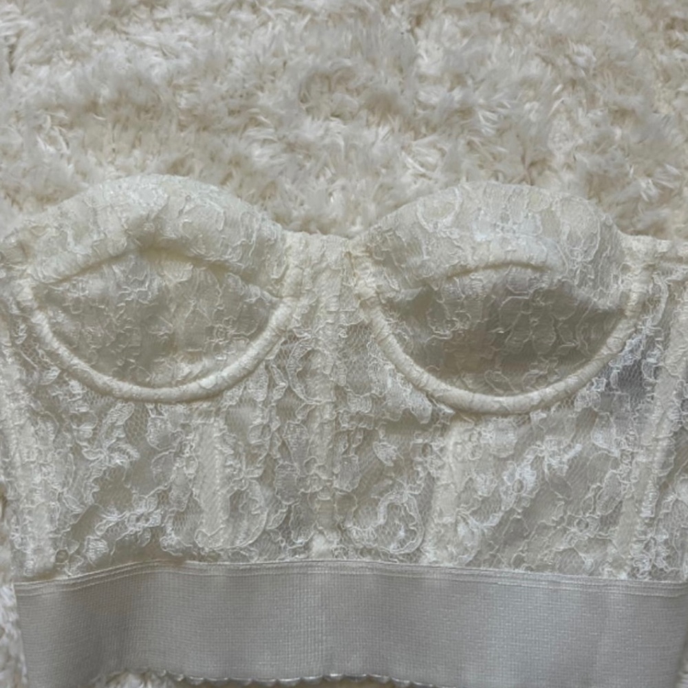 Edikted White Lace Corset